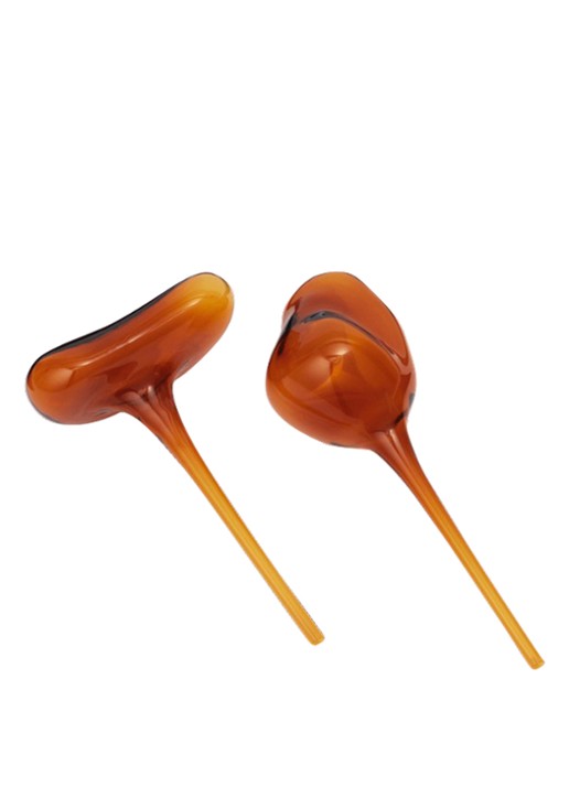 ferm LIVING Mercury waterdruppelaar set van 2 - voorkant oranje