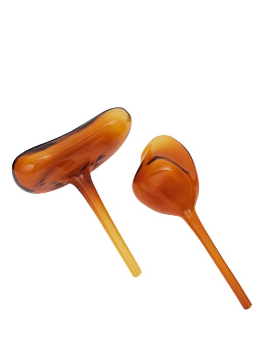 ferm LIVING Mercury waterdruppelaar set van 2 - voorkant oranje