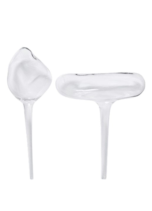 ferm LIVING Mercury waterdruppelaar set van 2 - voorkant 2 transparant
