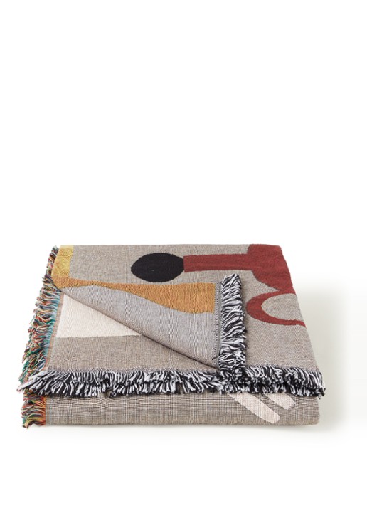 ferm LIVING Mirage plaid 170 x 120 cm - voorkant grijs