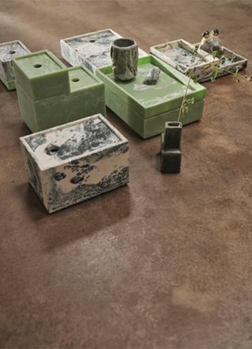 ferm LIVING Mist Box opbergdoos 10 x 15 cm - voorkant 2 grijs