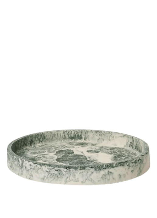 ferm LIVING Mist dienblad Ø20 cm - voorkant gebroken wit