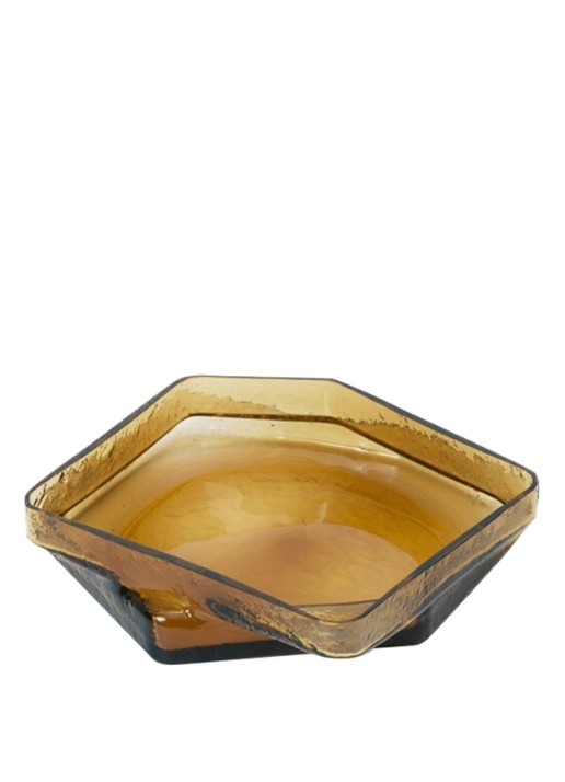 ferm LIVING Muro decoratieschaal 30 cm - detail oranje