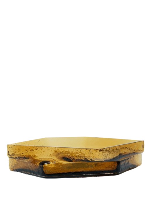 ferm LIVING Muro decoratieschaal 30 cm - voorkant 2 oranje