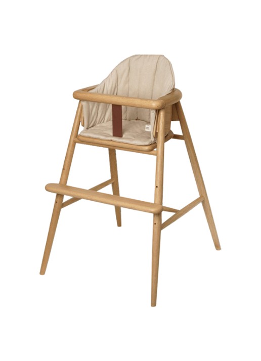 ferm LIVING Muru hoge stoel - voorkant 2 zand