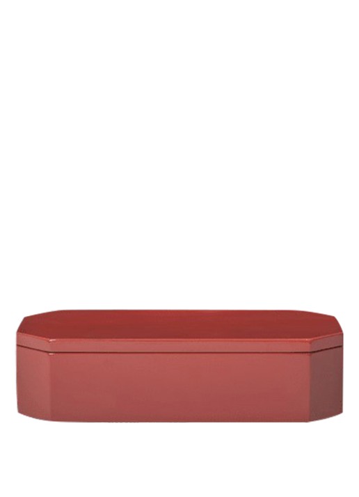 ferm LIVING Nova opbergdoos 20 x 10 cm - achterkant 3 rood