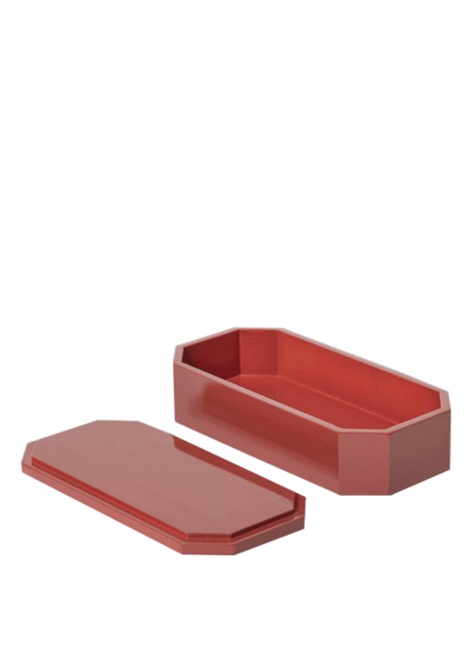 ferm LIVING Nova opbergdoos 20 x 10 cm - voorkant 2 rood