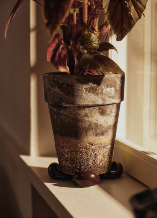 ferm LIVING Nube poten voor bloempot set van 4 - achterkant 3 bruin