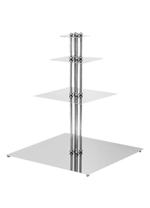 ferm LIVING Orbelle etagère 36 cm - achterkant 4 zilver