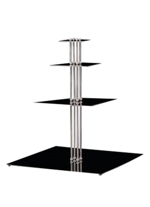 ferm LIVING Orbelle etagère 36 cm - voorkant 2 zilver