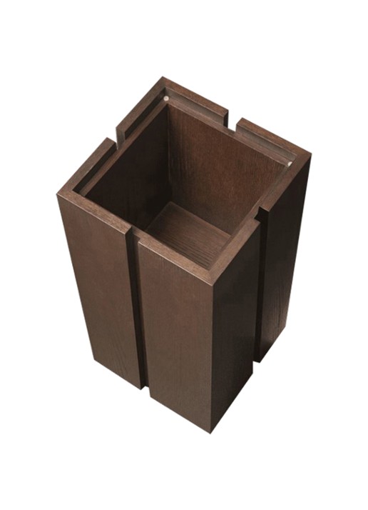 ferm LIVING Parcel sokkel 60 cm - achterkant 3 donkerbruin