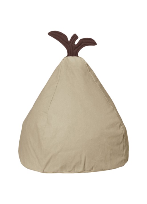 ferm LIVING Pear zitzak - voorkant groen