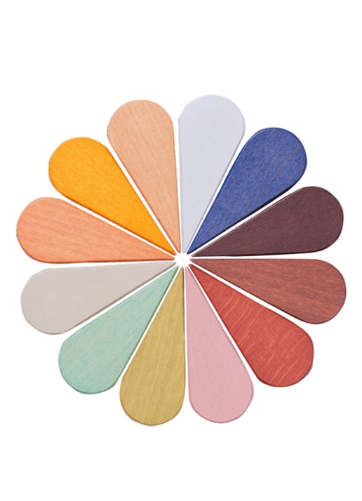 ferm LIVING Petal speelblokken - achterkant geel