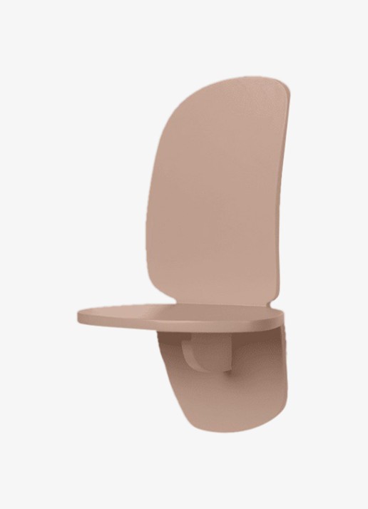 ferm LIVING Pilu wandplank 40 cm - voorkant 2 oudroze