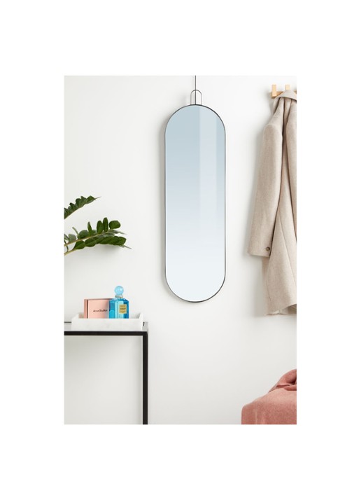 ferm LIVING Poise wandspiegel - voorkant 2 zwart