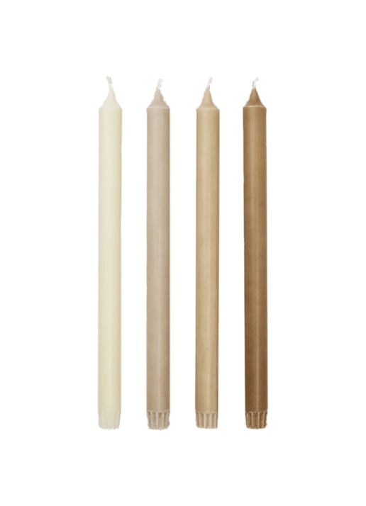 ferm LIVING Pure dinerkaars set van 4 - voorkant grijs