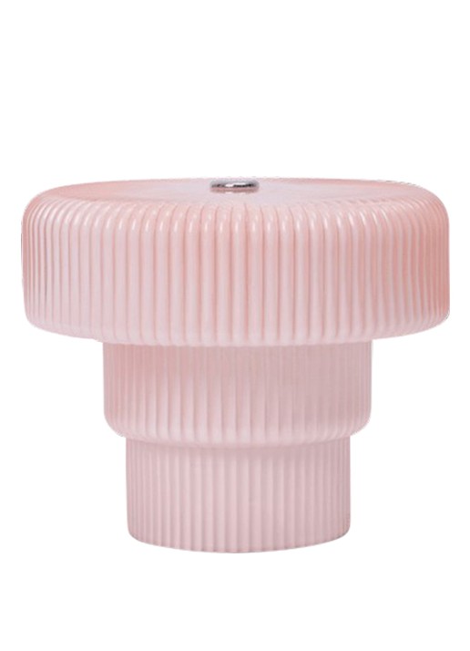 ferm LIVING Ripple draagbare tafellamp Ø12 cm - voorkant 2 lichtroze