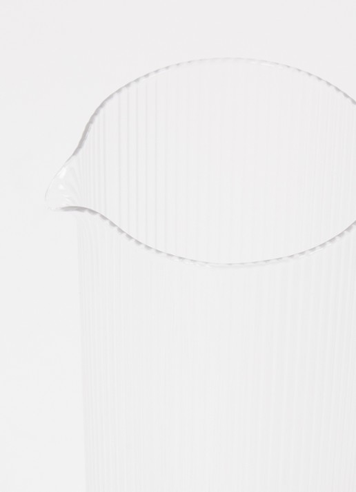 ferm LIVING Ripple karaf 1,1 liter - voorkant 2 transparant