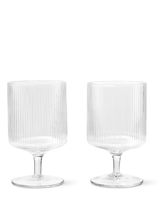 ferm LIVING Ripple wijnglazen set van 2