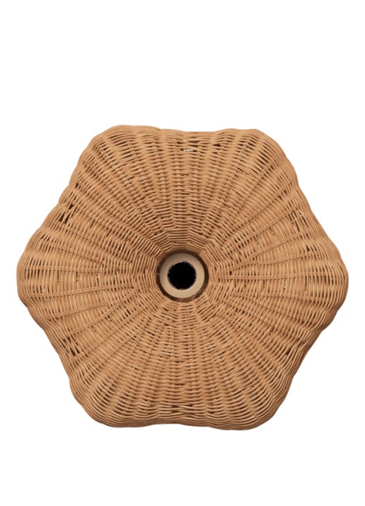 ferm LIVING Rivan lampenkap Ø45 cm - detail 3 naturel