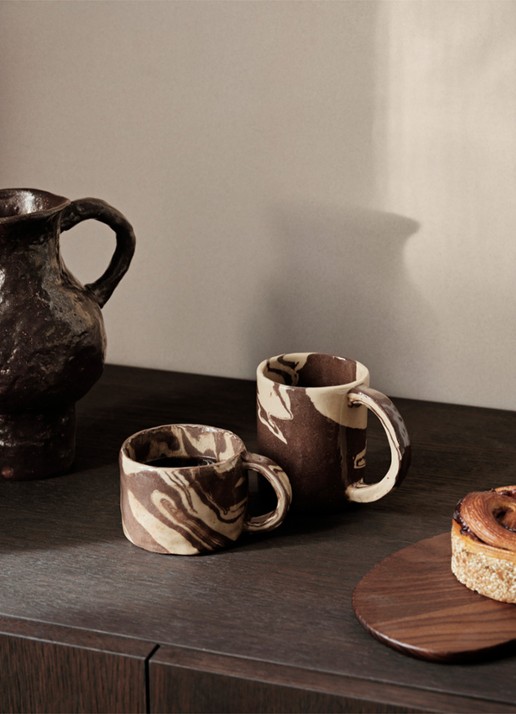 ferm LIVING Ryu kopje 30 cl - voorkant 3 bruin