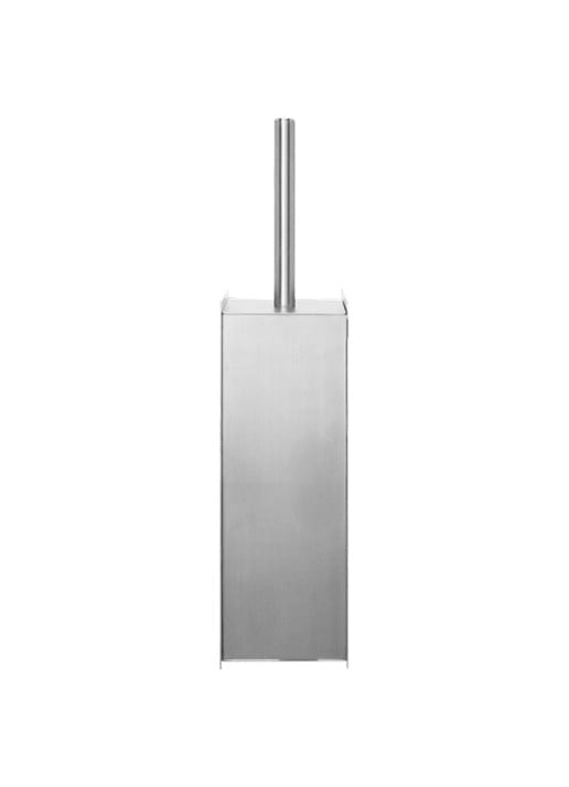 ferm LIVING Sama toiletborstel met houder 38 cm - voorkant zilver