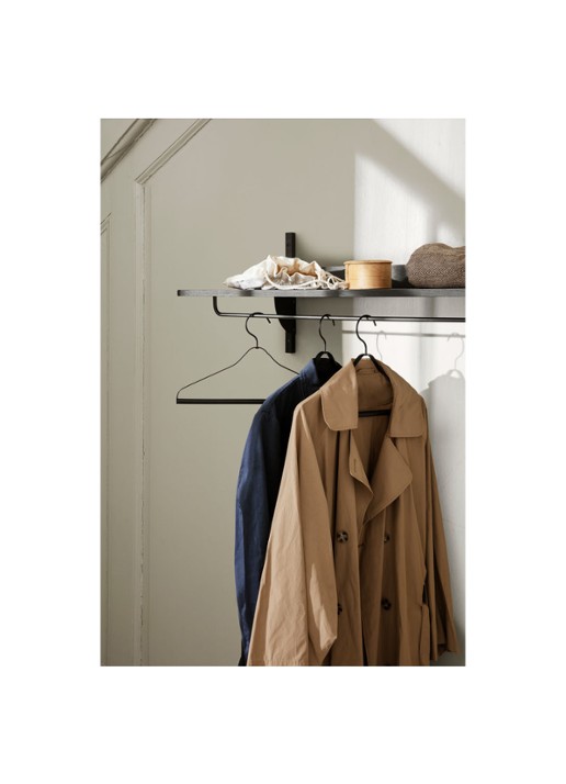 ferm LIVING Sector wandplank 87 x 34 cm - voorkant 2 zwart