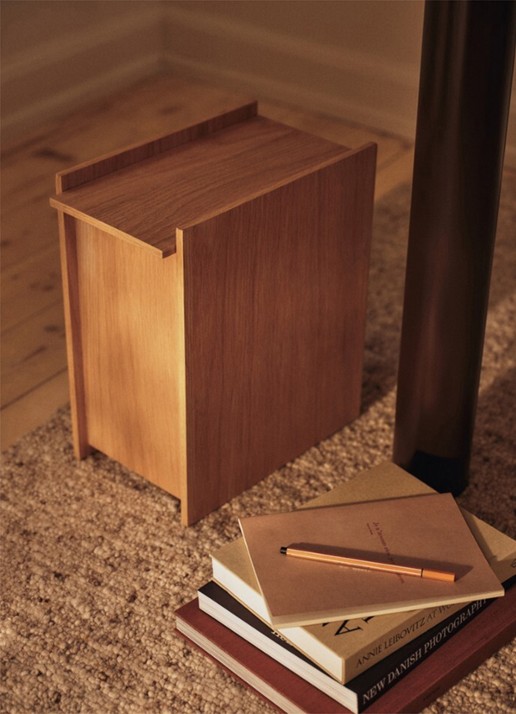 ferm LIVING Seifa vloerkleed in wolblend 140 x 200 cm - voorkant 3 beige