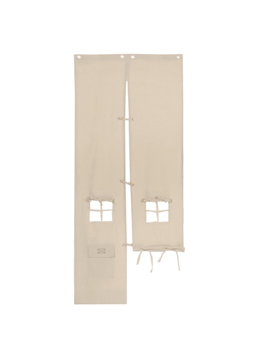 ferm LIVING Settle deurgordijn - voorkant 2 gebroken wit