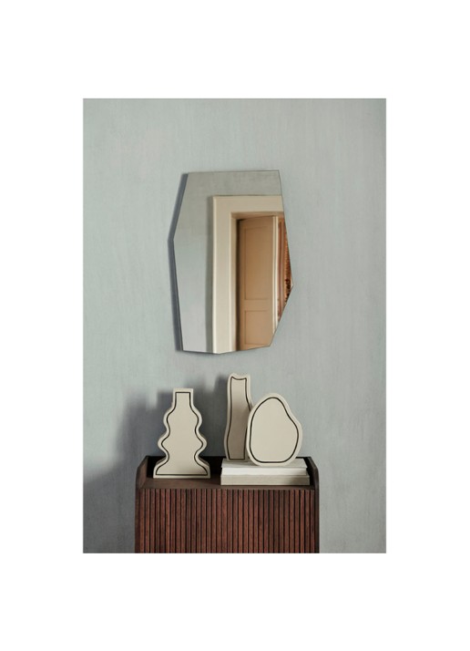 ferm LIVING Shard wandspiegel - voorkant 2 zwart