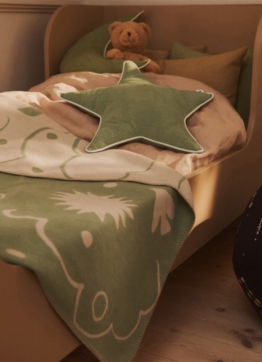 ferm LIVING Skye plaid 120 x 80 cm - detail 6 lindegroen