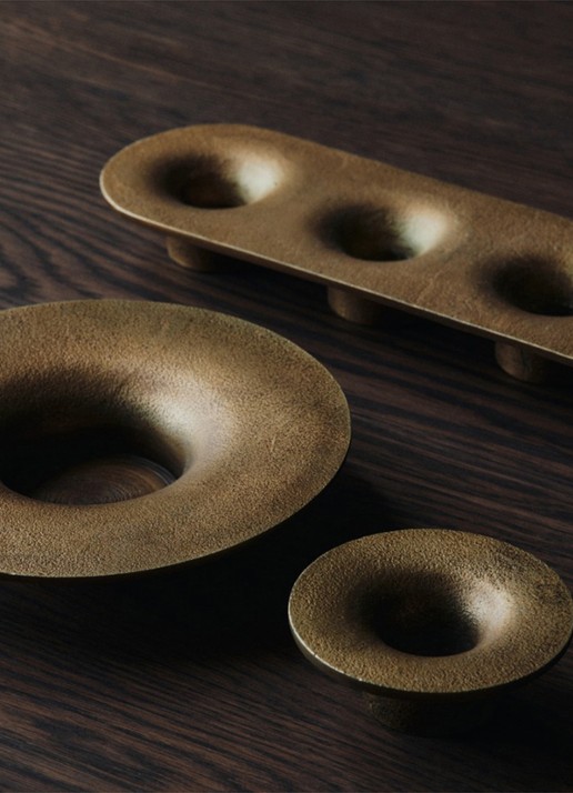 ferm LIVING Soothe kandelaar - detail 4 brons
