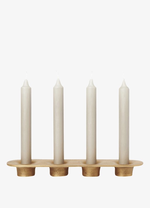 ferm LIVING Soothe kandelaar - detail 3 brons