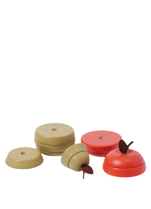 ferm LIVING Stacking Appel en Peer stapelset - voorkant 3 rood