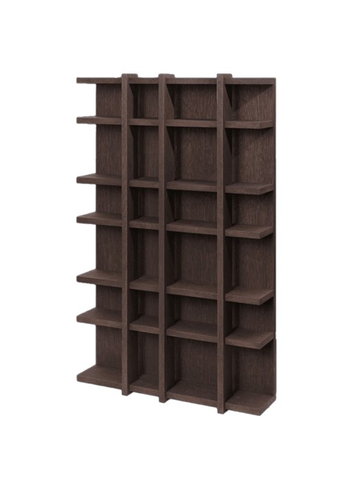 ferm LIVING Tilem wandplank 81,5 x 59 cm - detail donkerbruin