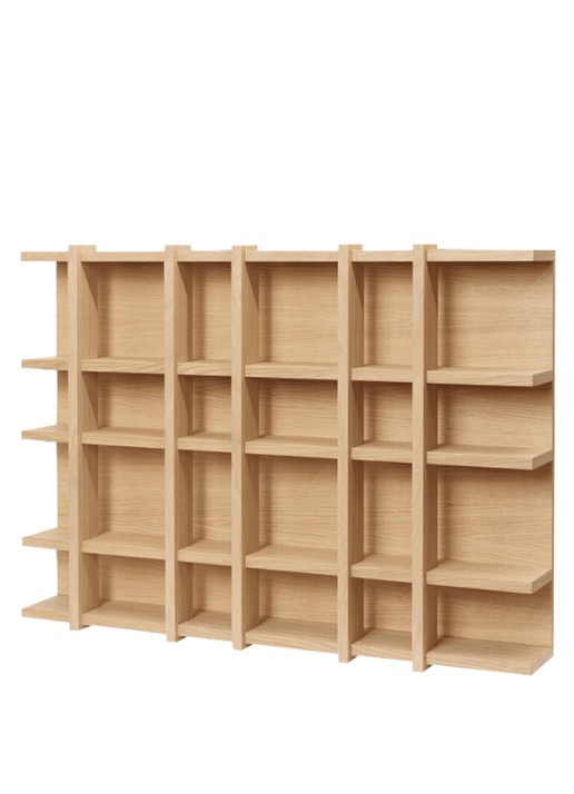 ferm LIVING Tilem wandplank 86,7 x 53,8 cm - voorkant 2 bruin