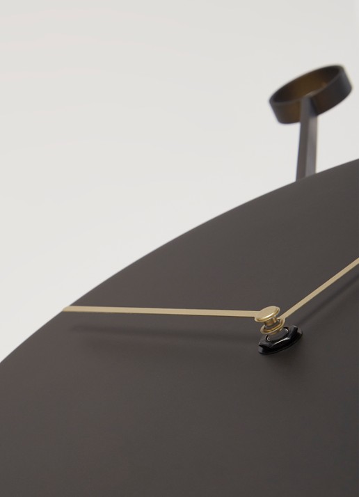 ferm LIVING Trace wandklok - detail zwart