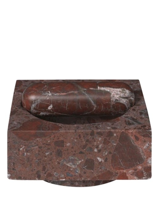 ferm LIVING Tvara vijzel 13 cm - achterkant bruin