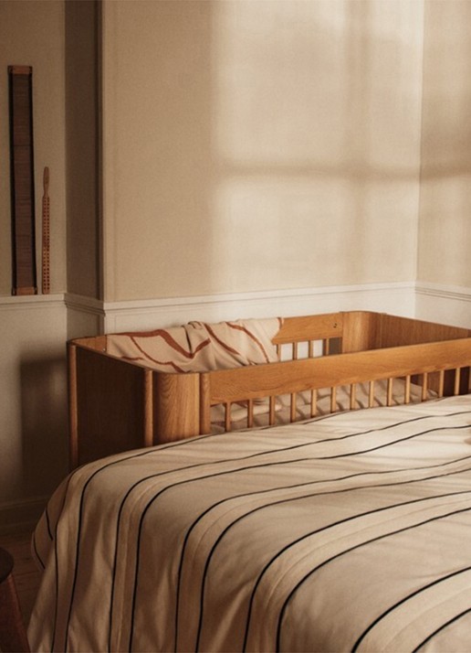 ferm LIVING Twill bedsprei 230 x 260 cm - achterkant 3 beige