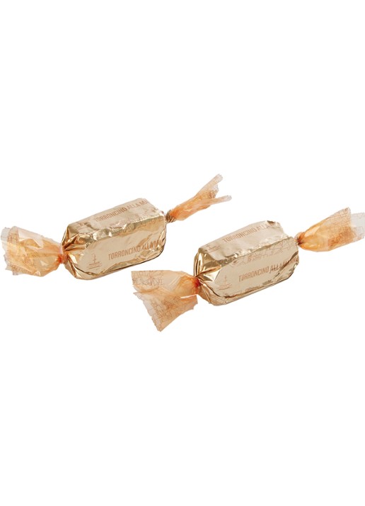 Fiasconaro Nougat met manna 300 gram - achterkant beige