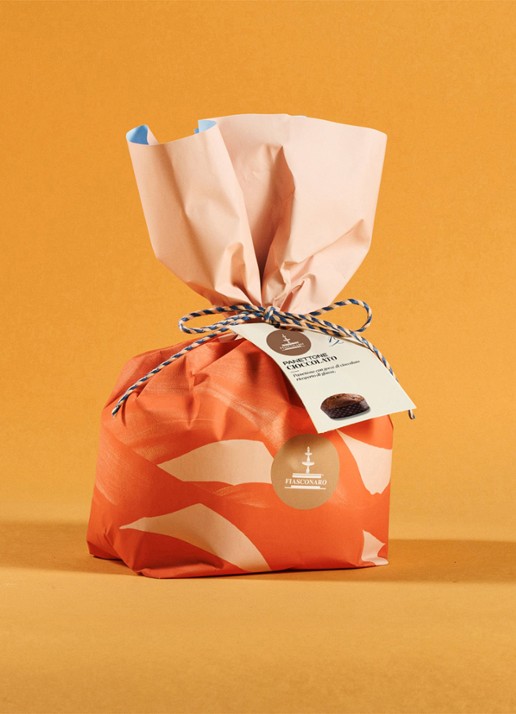 Fiasconaro Panettone met chocolade en glazuur 500 gram - voorkant 2 undefined