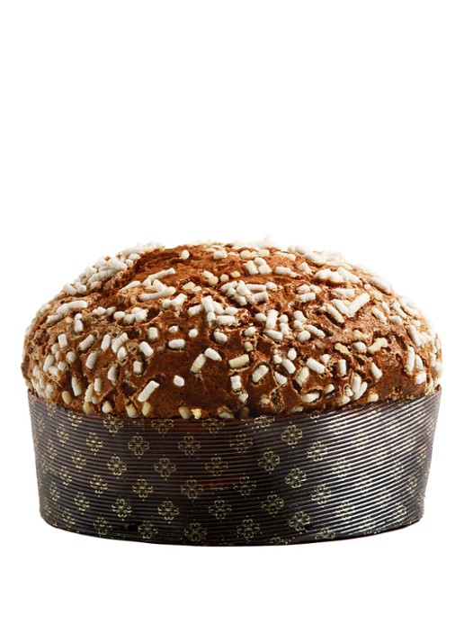 Fiasconaro Panettone met chocolade en glazuur 750 gram - voorkant 3 beige