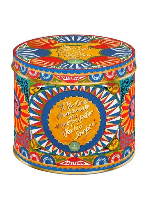Fiasconaro Panettone met liqueurwijn Vecchio Samperi in bewaarblik 1 kg