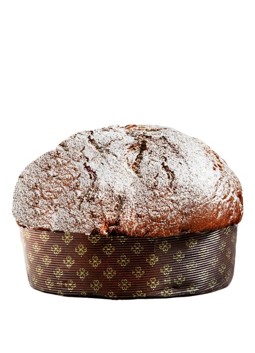 Fiasconaro Panettone met poedersuiker 750 gram - voorkant 2 beige