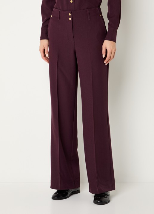 Fifth House Lonni high waist tapered fit pantalon met steekzakken