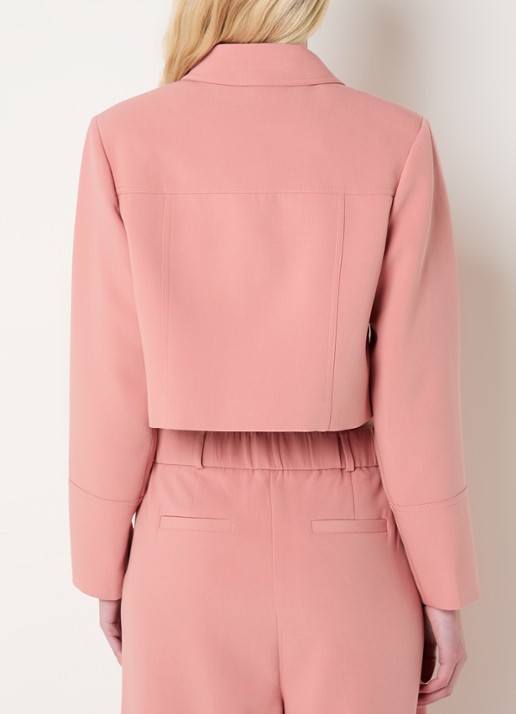 Fifth House Mabelle cropped jack met klepzakken - achterkant 4 roze