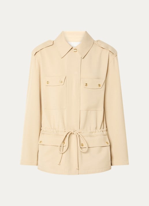 Fifth House Mina jack met klepzakken - voorkant 2 beige