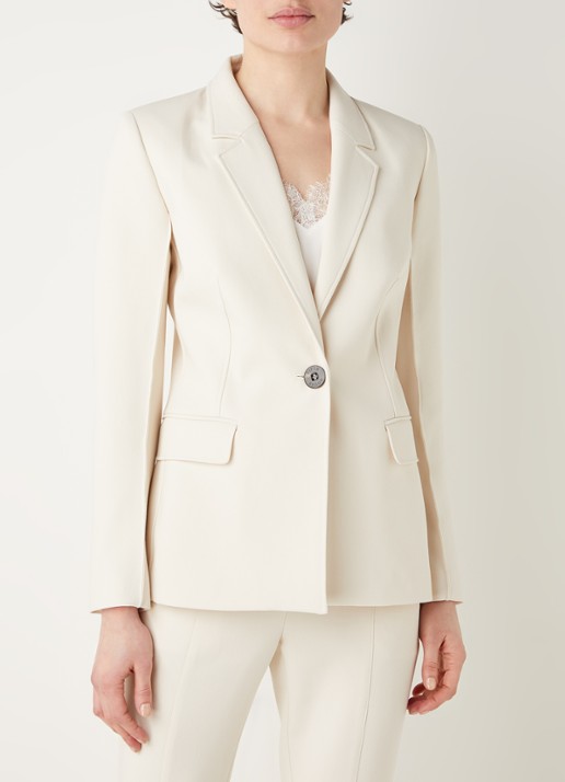 Fifth House Nenzo blazer met klepzakken - detail 4 creme