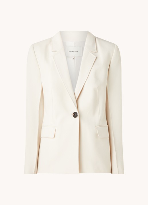Fifth House Nenzo blazer met klepzakken - voorkant creme