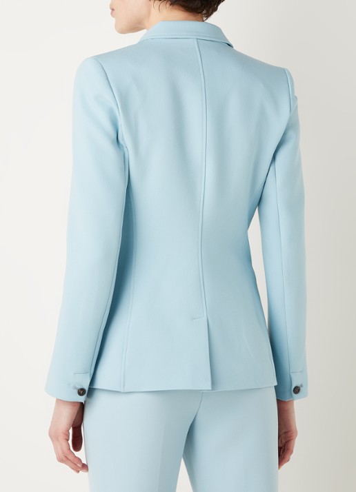 Fifth House Nenzo blazer met klepzakken - achterkant 3 lichtblauw